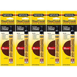 Minwax 63484000 Wood Finish Stain Marker, Red Mahogany - 5 Pack