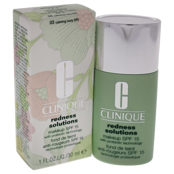 Clinique Redness Solutions SPF 15 Calming Makeup for Women, Ivory, 1 Ounce