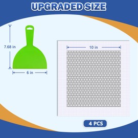 BENBUWN Dry Wall Repair Kit Upgraded Size, 4 * 10 Inch Self-Adhesive Aluminum Drywall Patch Kit with Its Own Large Trowel for Drywall Large Hole Repair Kit, Wall Repair Patch Kit.