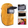 Cowhide Leather Welding Helmet with Flip Lens,Welding Hood Protective Gear