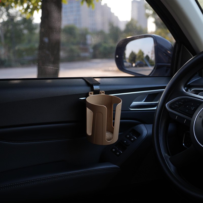 LITTLEMOLE Large Car Door Cup Holder, Vehicle Armrest Cup Holder