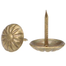 TA-VIGOR 30 Pcs Upholstery Tacks Pins, Upholstery Nails, Decorative Furniture Nails & Thumb Tacks for Sofa Chair Bed Antique Upholstery Studs - 11x13mm (Bronze)