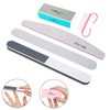 Herramienta de manicura, 5pcs/Set Limas de uñas Cepillo de polvo