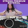 MIZGI Premium Velvet Hangers Pack 60 Pcs Heavyduty - Non