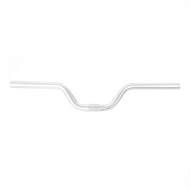 Road Handlebar Comfortable Fixed Gear Handlebar M Aluminum Alloy Riser (Silver)