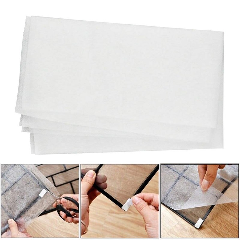 Modonghua Klimaanlagenfilter, DIY-Luftfilter, HEPA-Vlies-Staubfilter, Papier für Klimaanlagenfilter, 2 Stück/Beutel