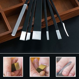 7 Pcs Pedicure Knife for Ingrown Nails,Decorative Foot Knives for Ingrown Callus Shaver Feet Nail Correction Pliers Scissors Corn Remover with Storage Bag