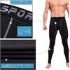 Sillictor Men's Compression Sports Tights, Power Stretch, Long Undergarment (UV