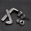 HARFINGTON Pipe Wrench Hook Jaw 48" Plumbing Wrench Replacement Jaws