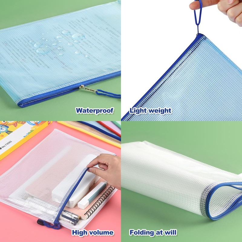 Logei Document Bag with Zip A4 + A5 + A6,