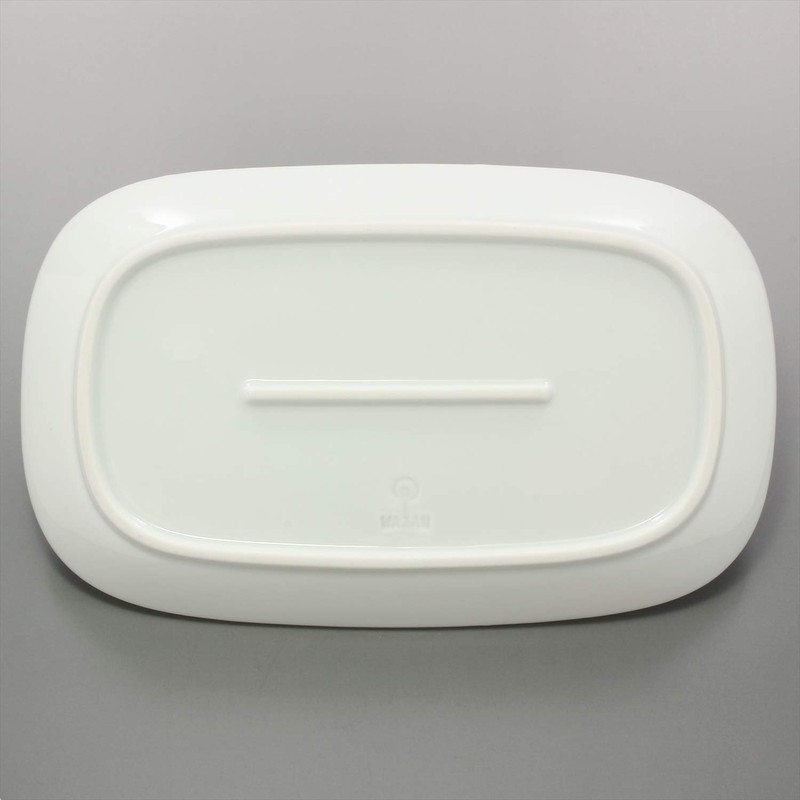 Hama Pottery Flower Parade Long Plate (White) 15-11