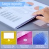 Document Wallet A4 30 Pack, Document Folder A4 Transparent Portfolio