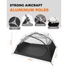 2 Person Backpacking Tent - 3 Season Waterproof Ultralight Compact，Aluminum
