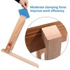 Leather Hand Stitching Fixture Wooden Leather Fix Clamp Leather Sewing
