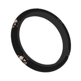 Funny Bigfoot Sasquatch Full Moon Steering Wheel Cover,Warm in Winter and Cool in Summer,15 in Universal Accessory for Diverse Car Fashion Elastic Breathable Silicone Anti-Slip Decor for Men Women