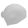 Swim Bathing Cap Silicone Waterproof Swimming Head Cover Professional with