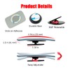 Ampper Rectangular Blind Spot Mirror, HD Glass Frameless Stick on