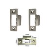 Short Strike Plate Mortice Latch x 1 - Polished Stainless