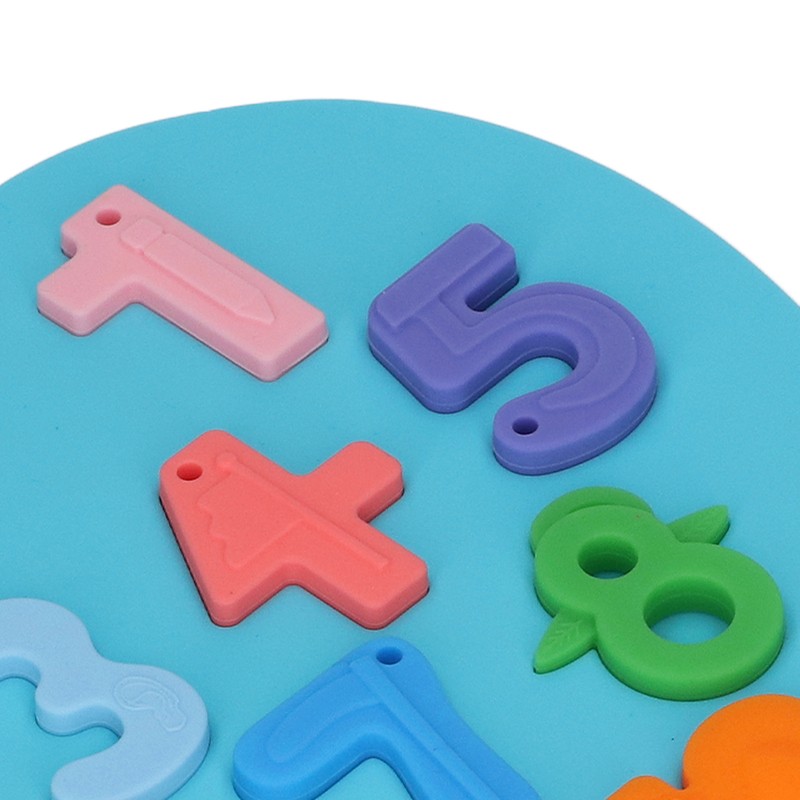 Learning Number Board Toy Educational Silicone Number Puzzle Board for