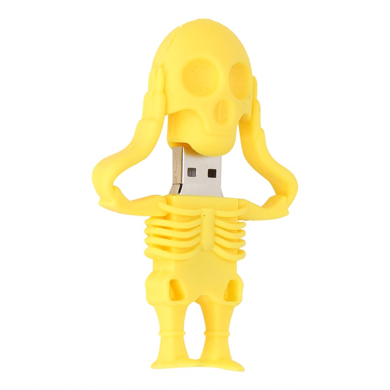 Cartoon U Disk Yellow Skull Appearance High Speed Bulk Storage