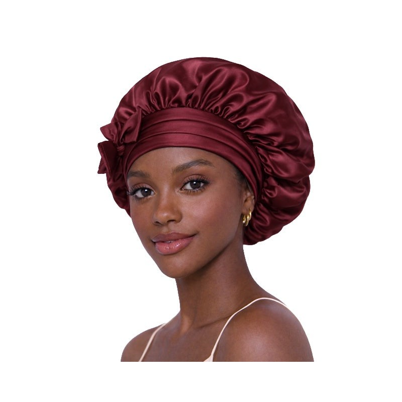 Casa Della Silk Serenita Mulberry Silk Hair Bonnet – Bordeaux