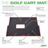 Xtreme Mats Advent Golf Cart Mat, Full Coverage Rubber Floor