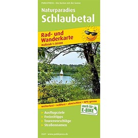 Naturparadies Schlaubetal: Rad- und Wanderkarte mit Ausflugszielen, Einkehr- & Freizeittipps, wetterfest, reissfest, abwischbar, GPS-genau. 1:50000 (Rad- und Wanderkarte: RuWK)