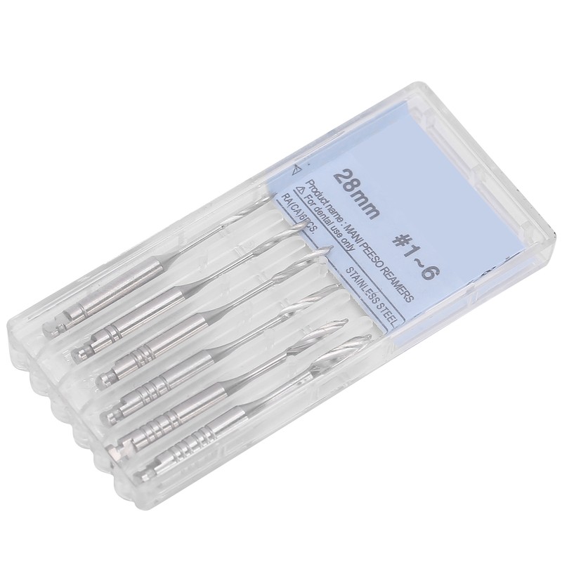 6pcs Dental Peeso Reamers Drill File Endodontic Files for Endodontic