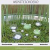 Gartenzaubereien Swimming Frogs Set of 2 with Tea Light Bowls