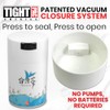Teavac 6-Ounce Vacuum Sealed Tea Storage Container, White Cap and