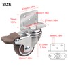 DBREAKS Swivel castors set, 38 mm x 4, TPE, L