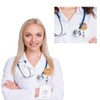 4-Piece ID Card Holder for Nurses, Retractable ID Card Holder