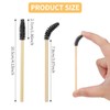 Disposable Lash Mascara Wands, 50PCS Bamboo Eyelash Mascara Brushes, Black