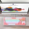 BAJEAL 87 Keys Wired Mechanical Keyboard Mixed Light Mechanical Keyboard