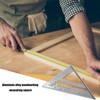 2-Piece Set Square Tool, Incl 11.81inch/300mm Combination Square With Spirit
