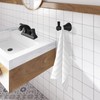 PARLOS Towel Hook, Wall Mounted Coat Hook, Matte Black Robe