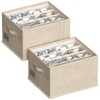 2 Pack Shoe Organizer For Closet, Fits 16-32 Pairs Fabric