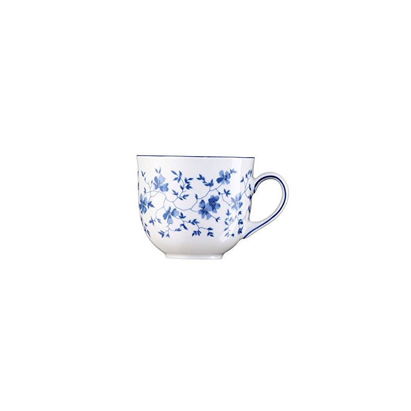 Arzberg Form 1382 Blaublüten Kaffee-Obertasse, Porzellan, White/Blue, 1 Stück (1er