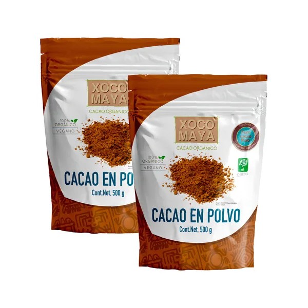 Cacao En Polvo Orgánico Xoco Maya 1kg Sin Azúcar 100%