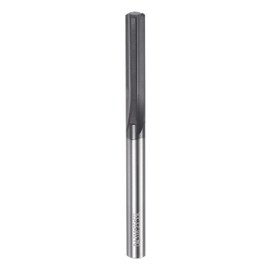 HARFINGTON Carbide Chucking Reamer 0.17"(4.318mm) Dia Straight Flute Straight Shank Machine Reamer Tool for Metal and Lathes CNC Machining Centers, Black