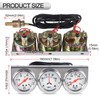 2" 52 mm 3 in1 Car Meter Triple Gauge Kit