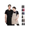 2pcs Delantal Cocina Chef Delantal Multiusos Ajustable