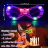 Gafas De Fiesta Luminosas Led Que Brillan En Navidad