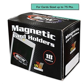 Box of 18 BCW Magnetic Card Holders - 75 Pt.