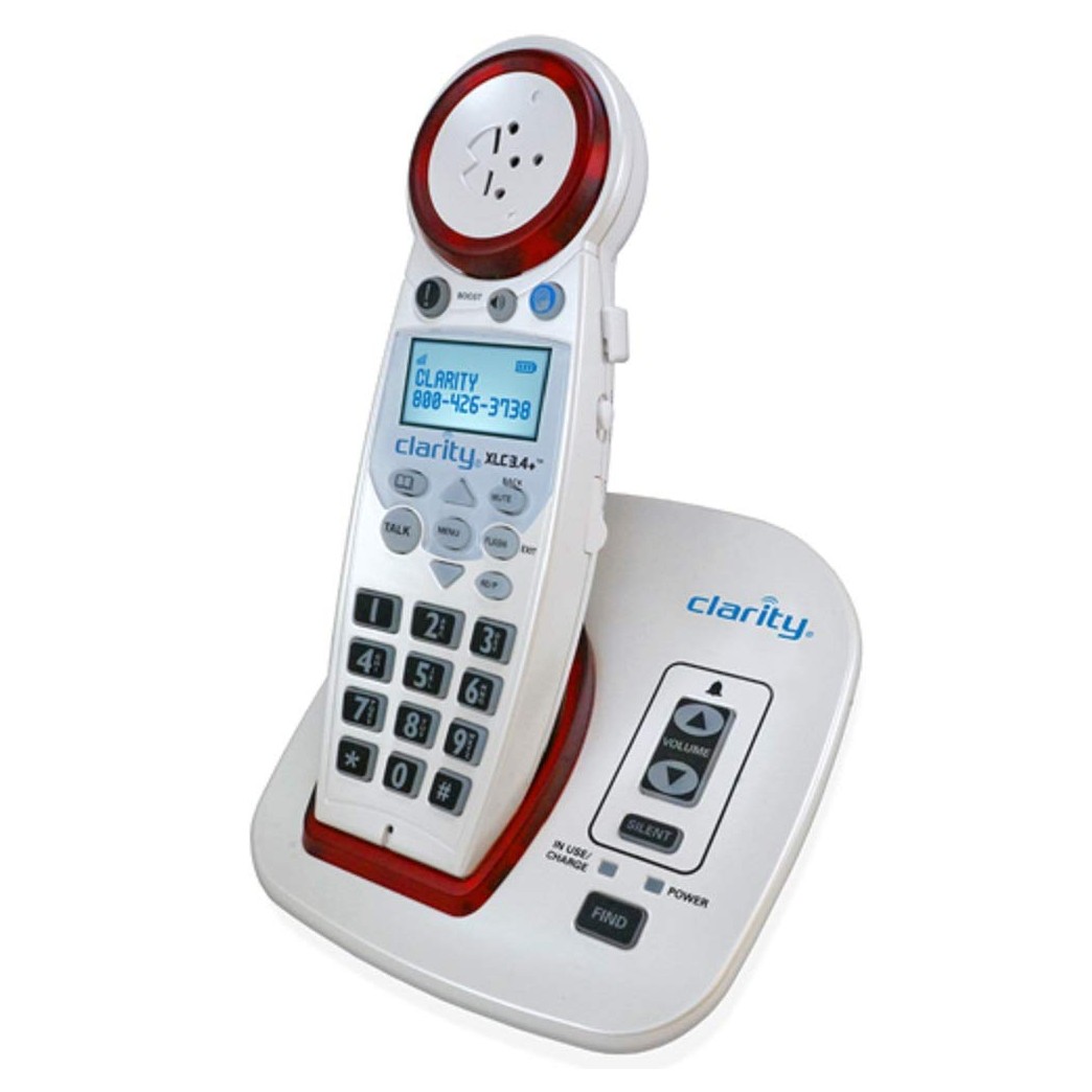 Clarity XLC3.4+ DECT 6.0 Extra Loud Big Button Speakerphone with Talking Caller ID