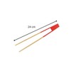 Fackelmann Bamboo Magnetic Toast Tongs with Red Handle (688917)