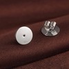 Earring Backs 18K White Gold Plated Sterling Silver Hypoallergenic Earring