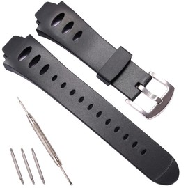 RCNZWQB Rubber Strap Replacement for SUUNTO Observer SR X6HRM Men's Sports Waterproof Watch Wristband Black Bracelet Accessories