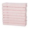 Pack of 8 Guest Towels Rose 50% Bamboo and 50%