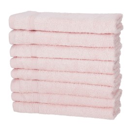 Pack of 8 Guest Towels Rose 50% Bamboo and 50% Cotton Oeko-Tex Standard Certified Sustainable Premium Quality 450 g/m²